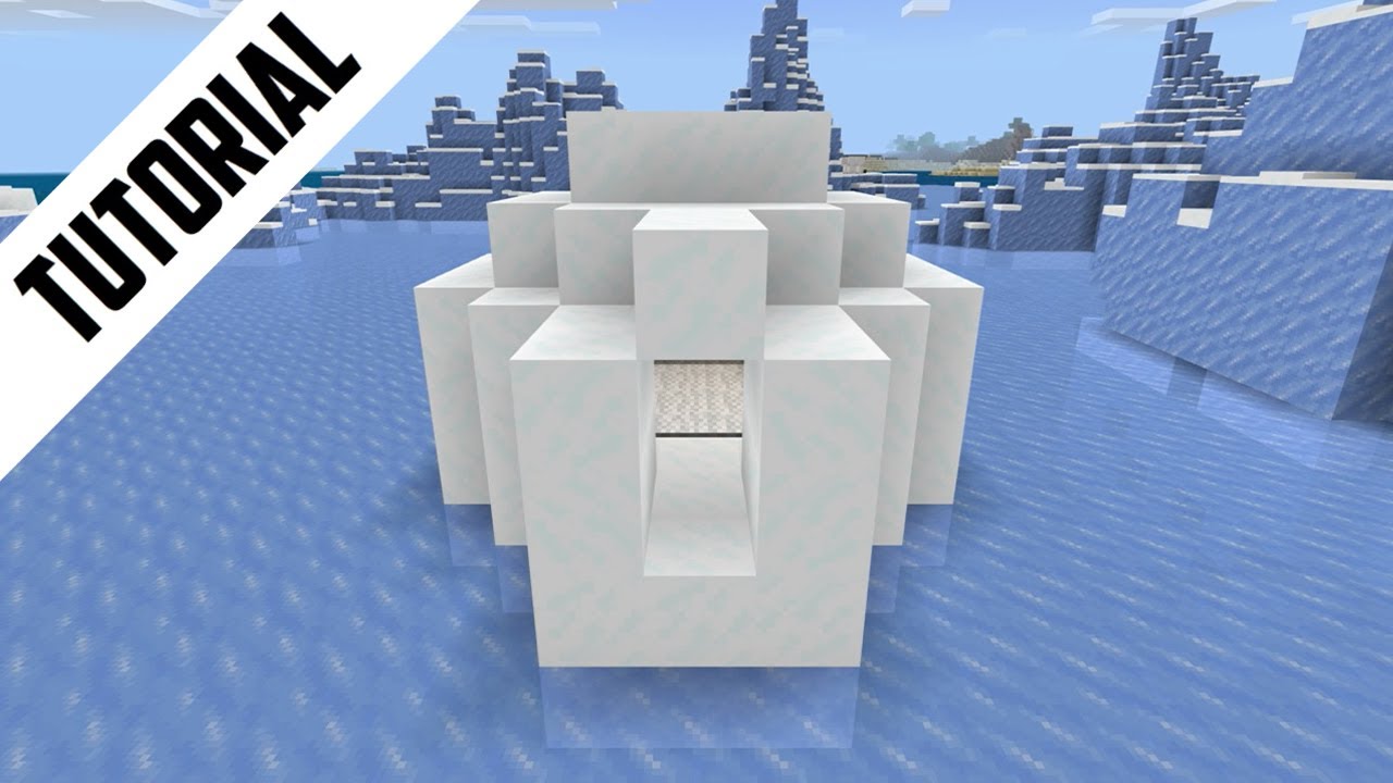 Minecraft: How to Build an Igloo (Step By Step)