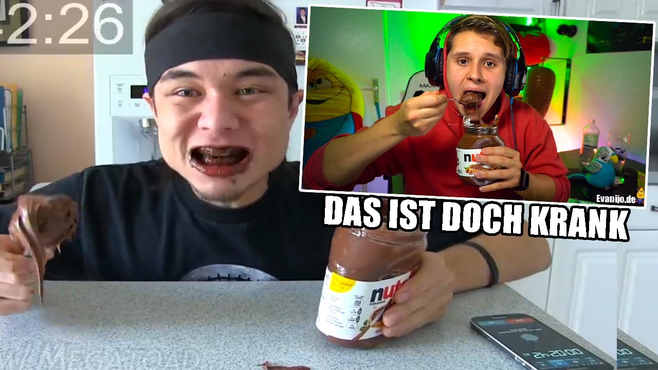 Ein ganzes Glas NUTELLA ESSEN🤯😩 - Das ist doch krank🤯