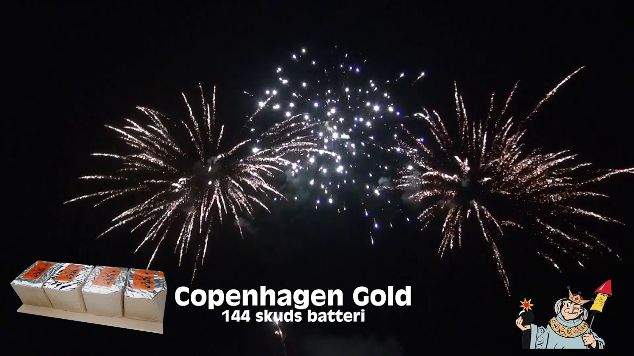 Krudtkongen - Copenhagen Gold 144 skud (Kombinations batteri)