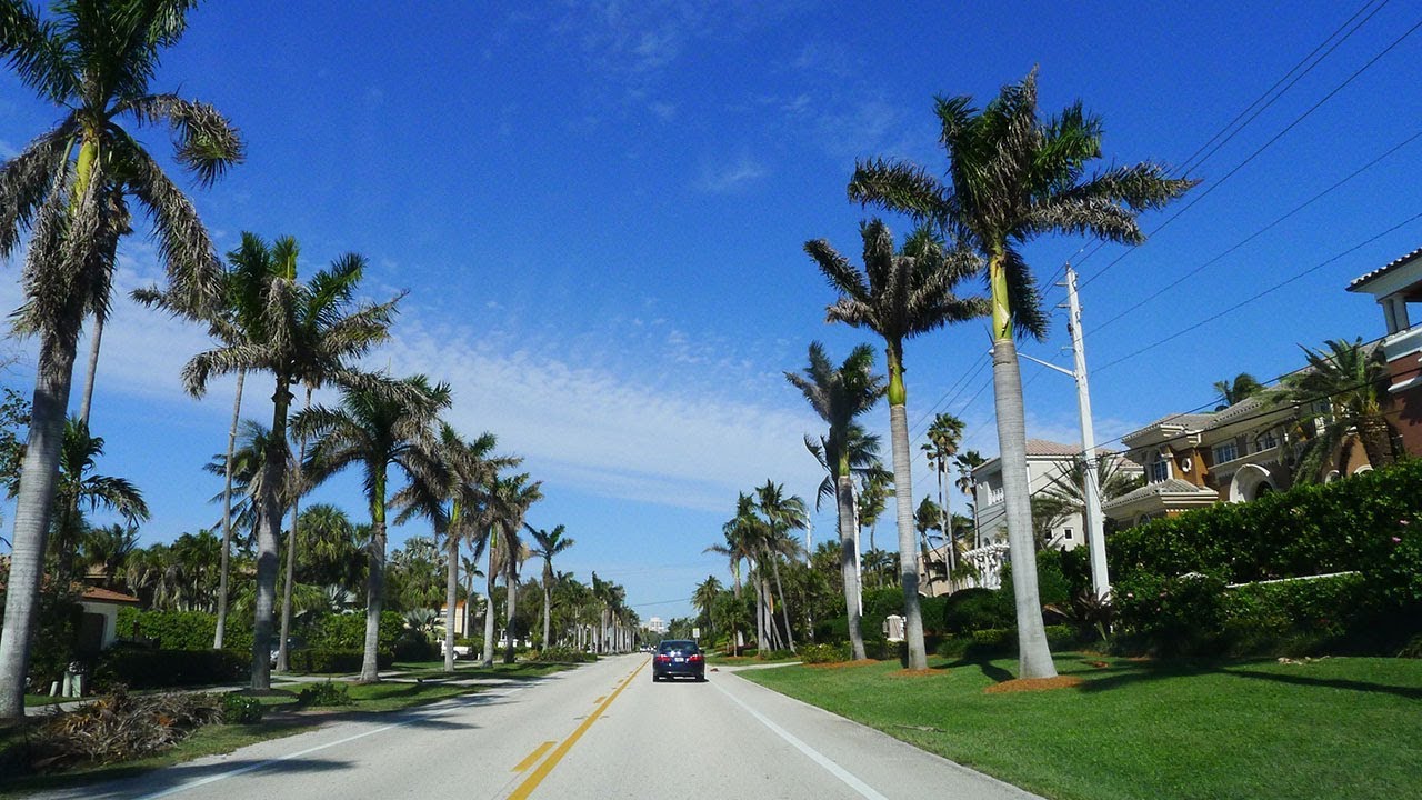 Fort Lauderdale, Florida to Palm Beach Dash Cam Driving Vid - 1080 HD