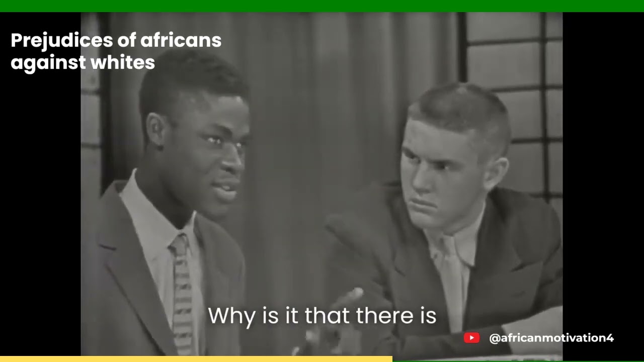 AFRICAN SCHOOL DEBATE PART 1 prejudices of Africans against whites in 1956