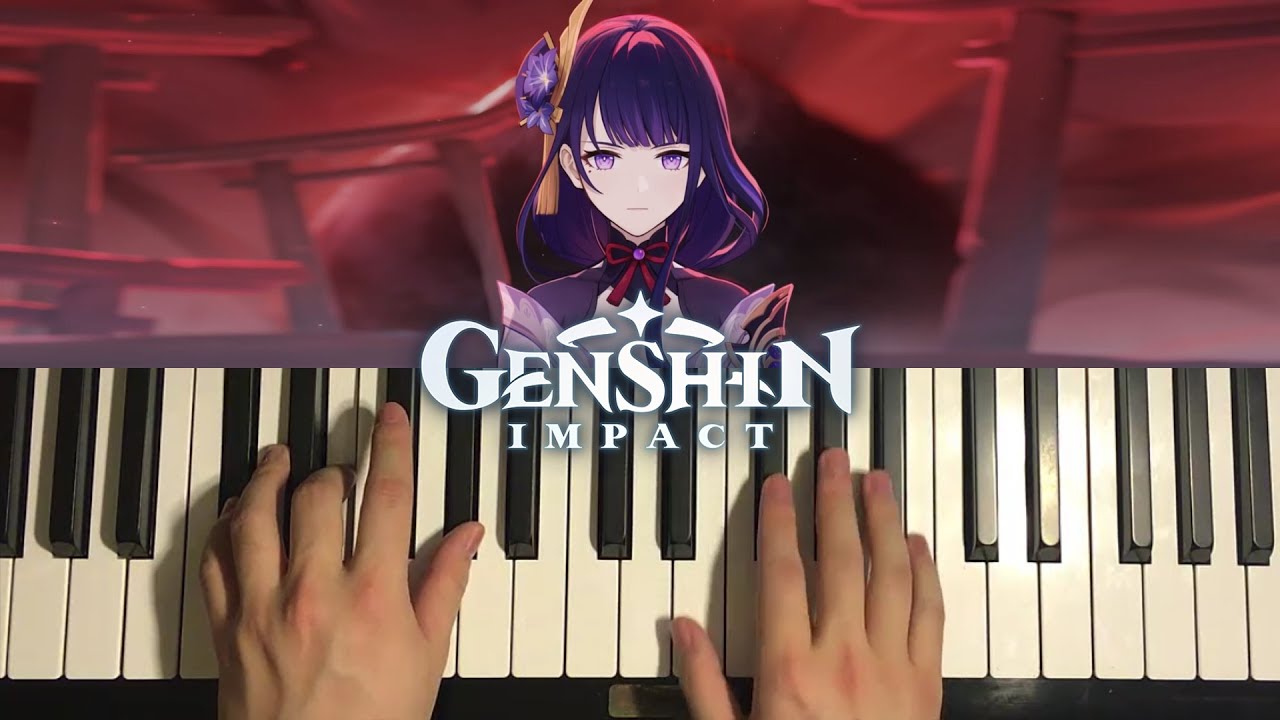 Genshin Impact - Raiden Shogun Theme (Piano Tutorial Lesson)