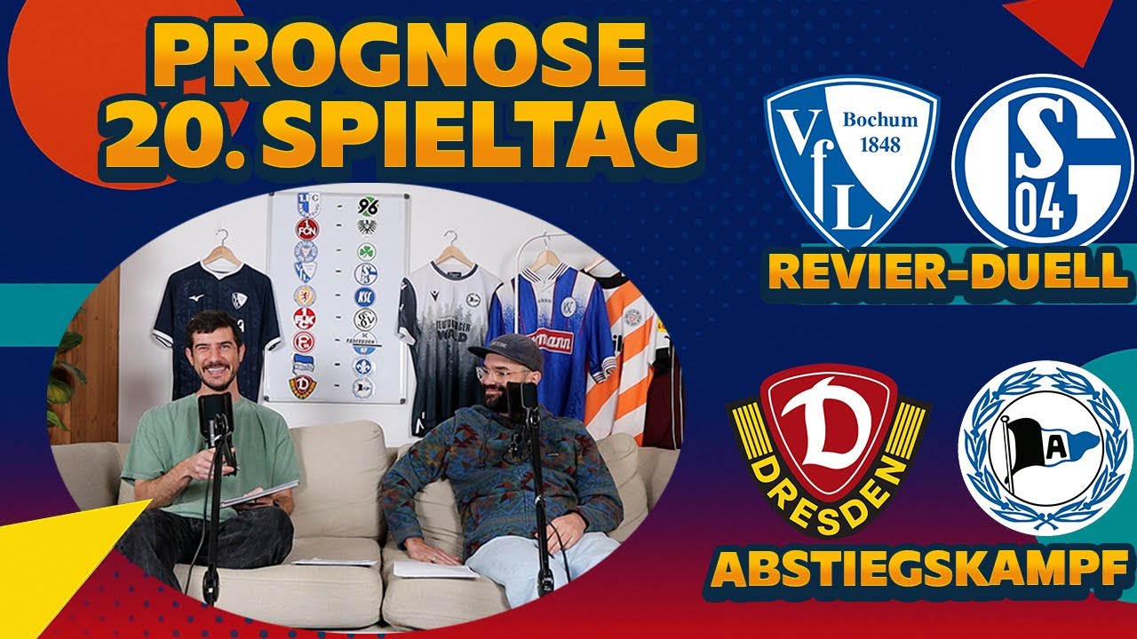 REVIER-DUELL & ABSTIEGSKAMPF 💥 Bochum - Schalke & Dresden - Bielefeld | 2. Liga Prognose Spieltag 20
