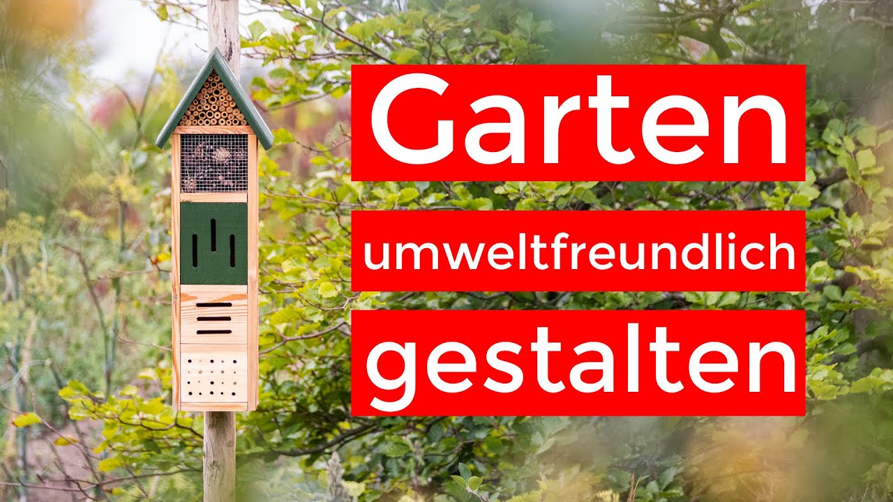 Was tun, um Garten umweltfreundlich zu gestalten?