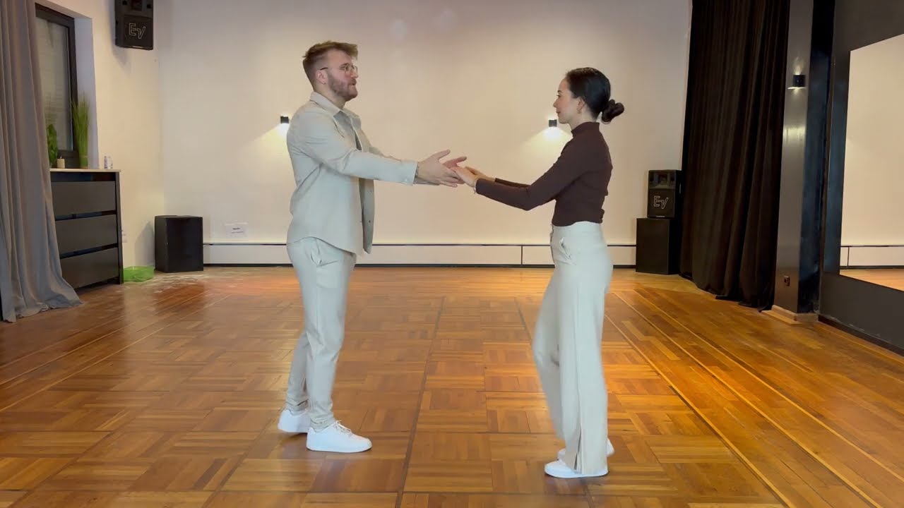 Discofox | Schmetterling mit Hustle Schritt | Sarah & Richard