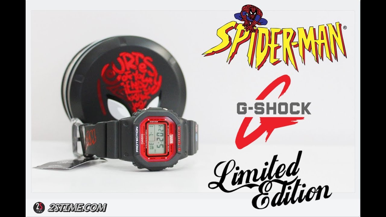 CASIO G-Shock DW-5600 SPIDER MAN Marvel Limited Edition
