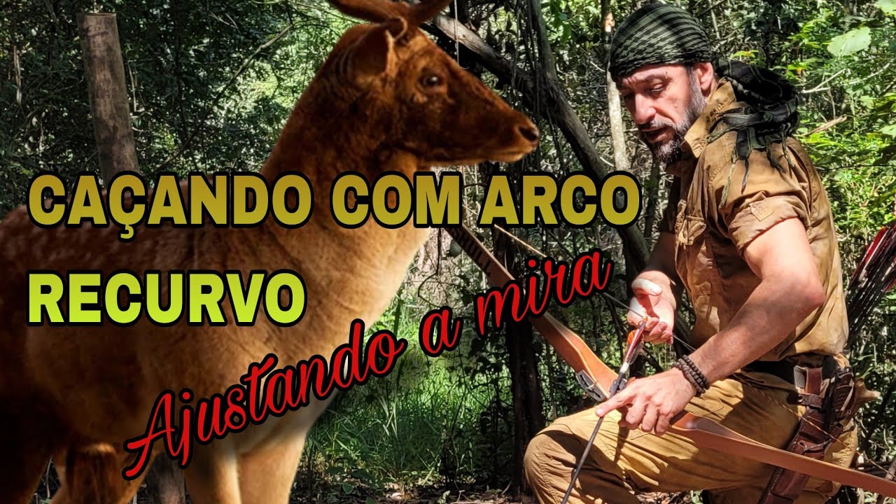 Como usar a mira do Arco Recurvo #bushcraft