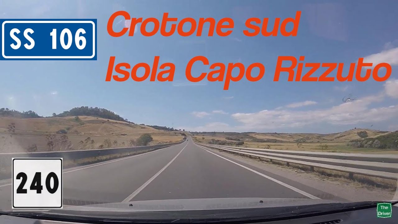 I - SS106 Jonica - Tratto Crotone sud-Isola Capo Rizzuto🌶