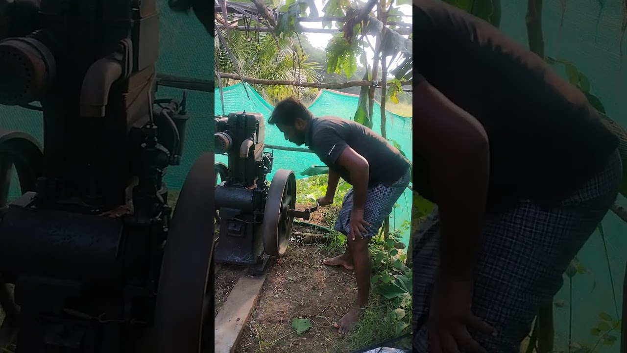 Starting slow speed diesel engine #dieselengine #waterpumpset