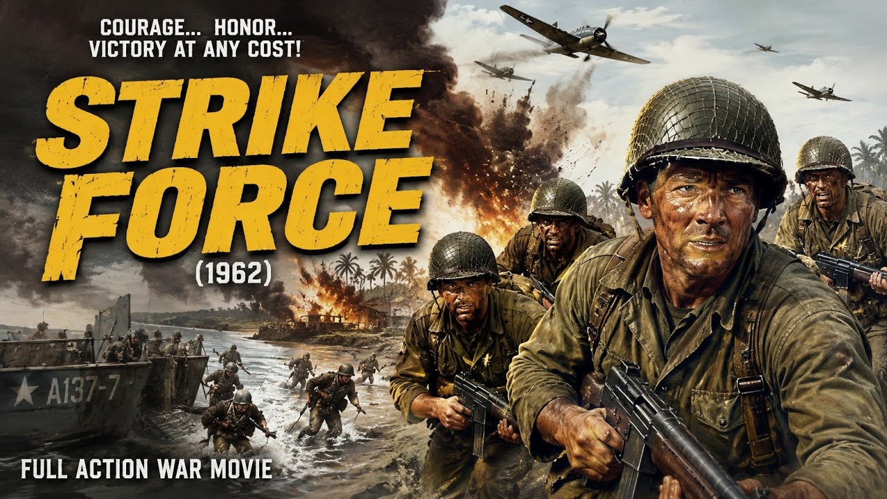 Strike Force (1962) | Full Action War Movie in English | Military Combat Film HD