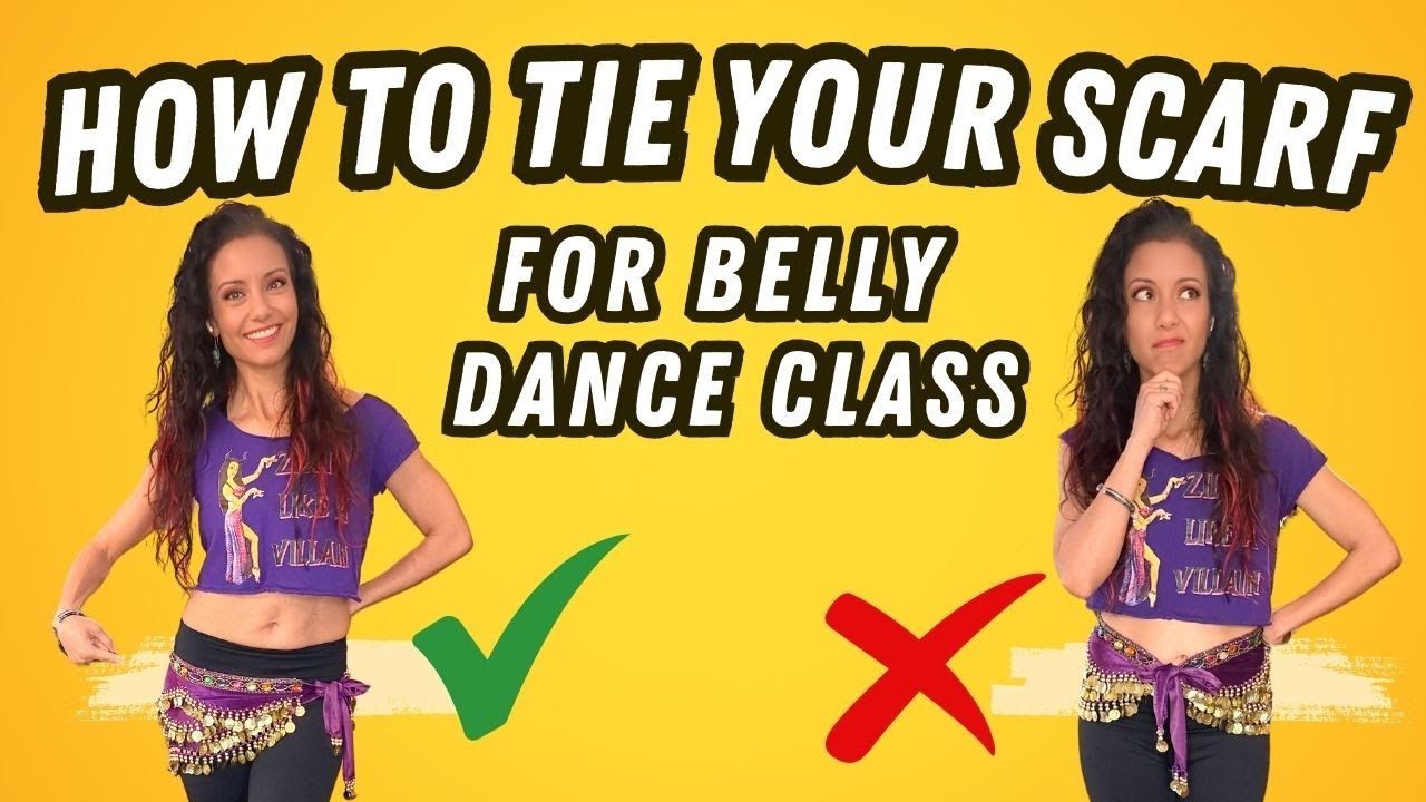 How to Tie Your Scarf Like a PRO for Belly Dance Class #bellydance #hipscarf