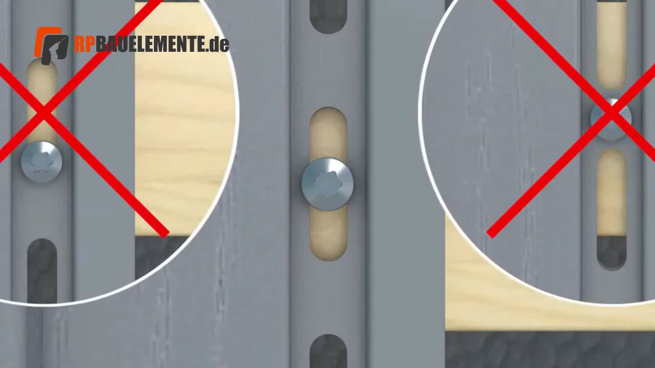 Montage Fassadensystem dekotrim 200 vertikale Verlegung