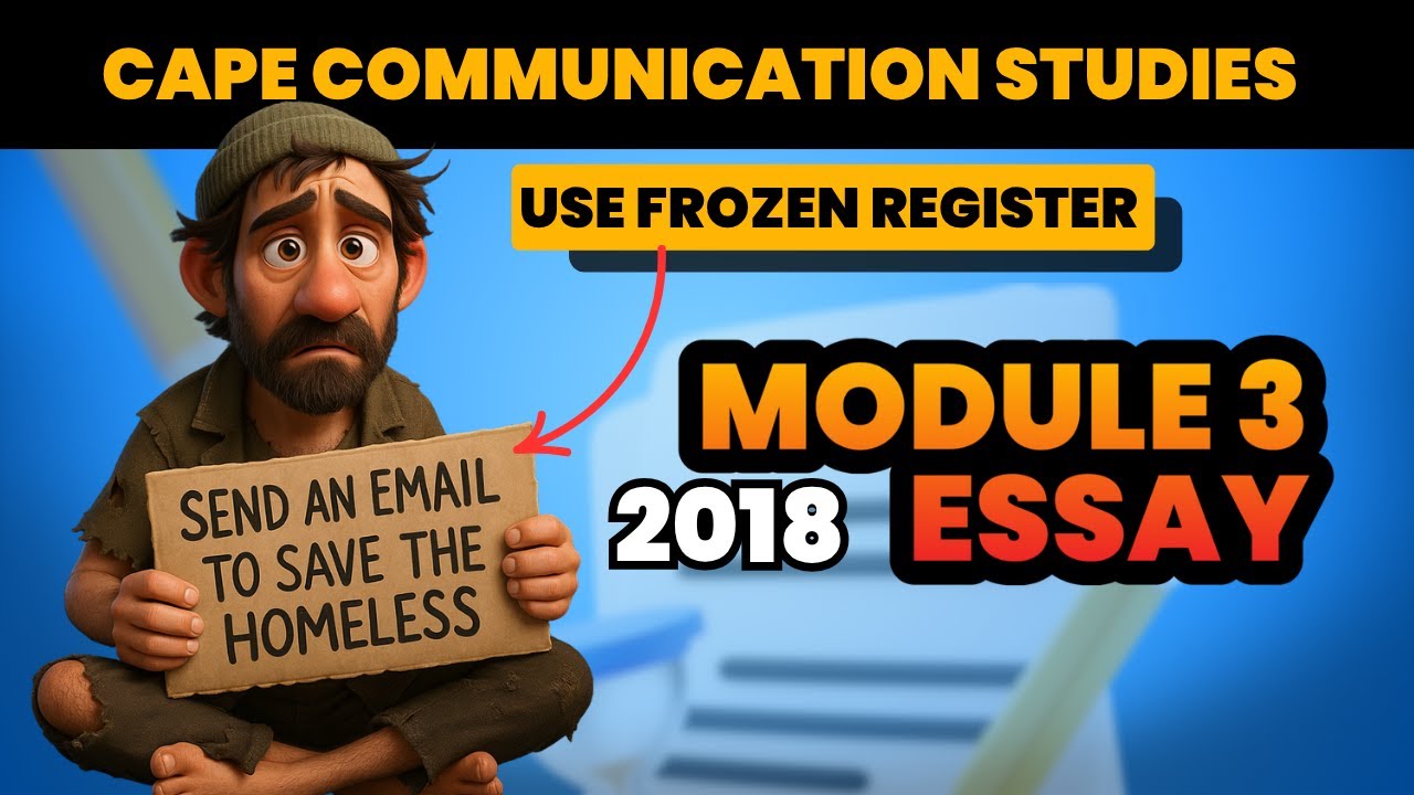 Как написать эссе по модулю 3 CAPE Communication Studies 2018 || БЕСПЛАТНЫЕ заметки и пример эссе