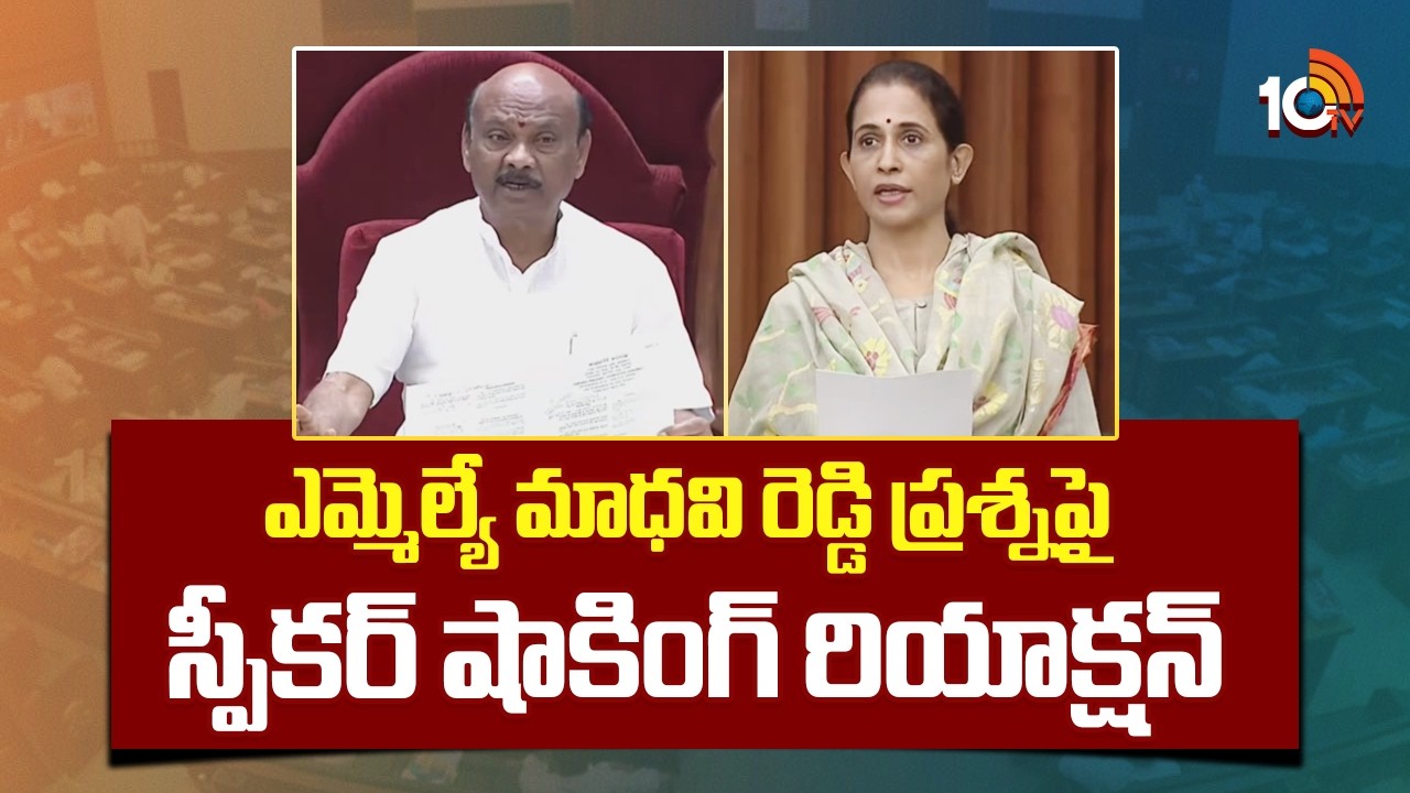 ఎమ్మెల్యే మాధవి రెడ్డి ప్రశ్నపై స్పీకర్ షాకింగ్ రియాక్షన్ | Ayyanna Patrudu | MLA Madhavi Reddy