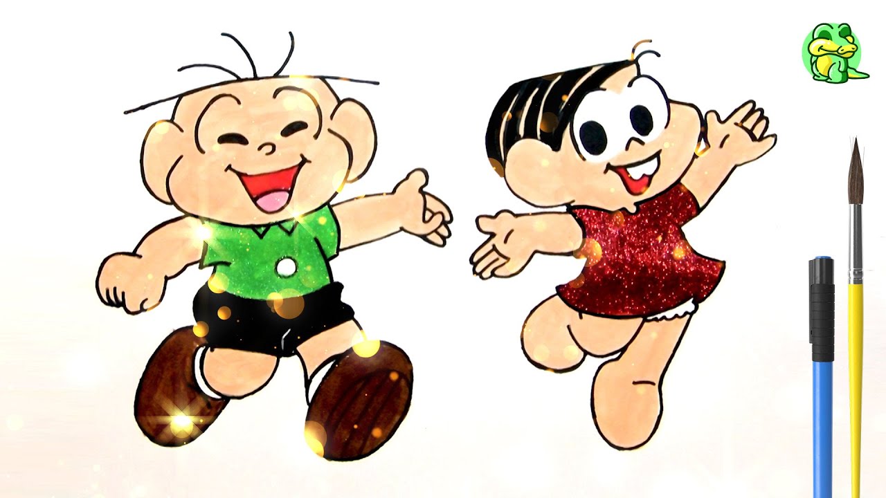 Desenhando e Pintando - Mônica e Cebolinha da Turma da Mônica