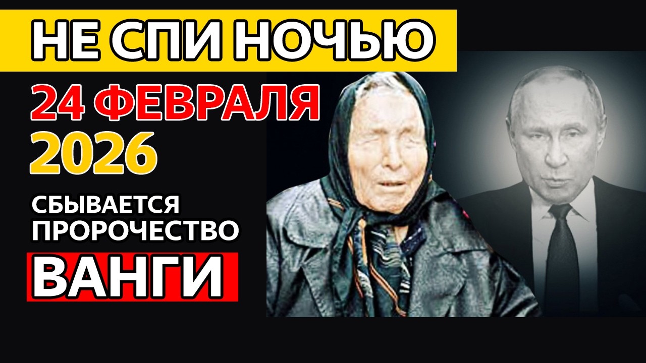 Сбывается ГЛАВНОЕ ПРОРОЧЕСТВО ВАНГИ! Почему нельзя спать ночью 24 февраля 2026?