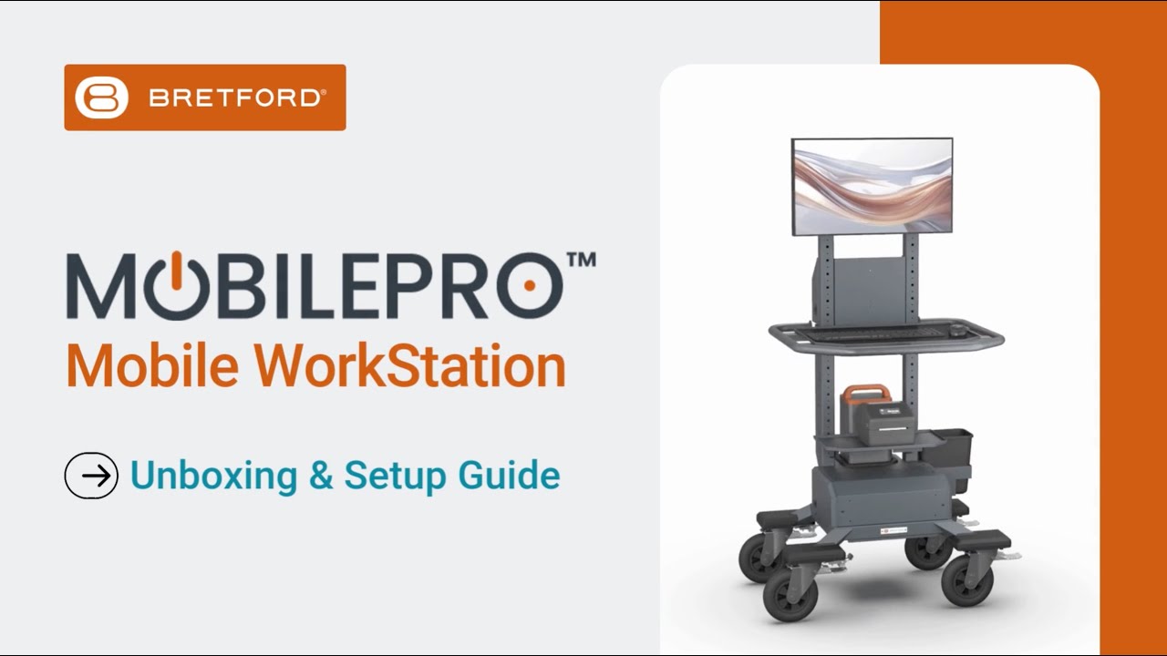 Bretford MobilePro Mobile Workstation | Unboxing & Quick Start Setup