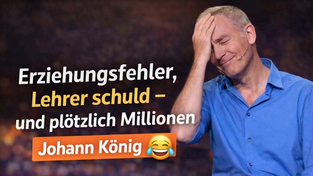 Erziehungsfehler, Lehrer schuld – und plötzlich Millionen | Johann König 😂#johannkönigcomedy#humor 