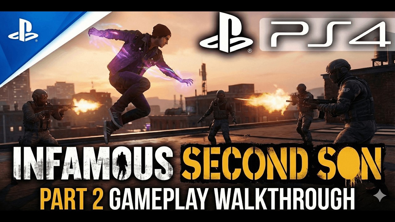 INFAMOUS 2 Walkthrough Part 2 – 4K HDR PS4 Gameplay | Full Mission Gameplay