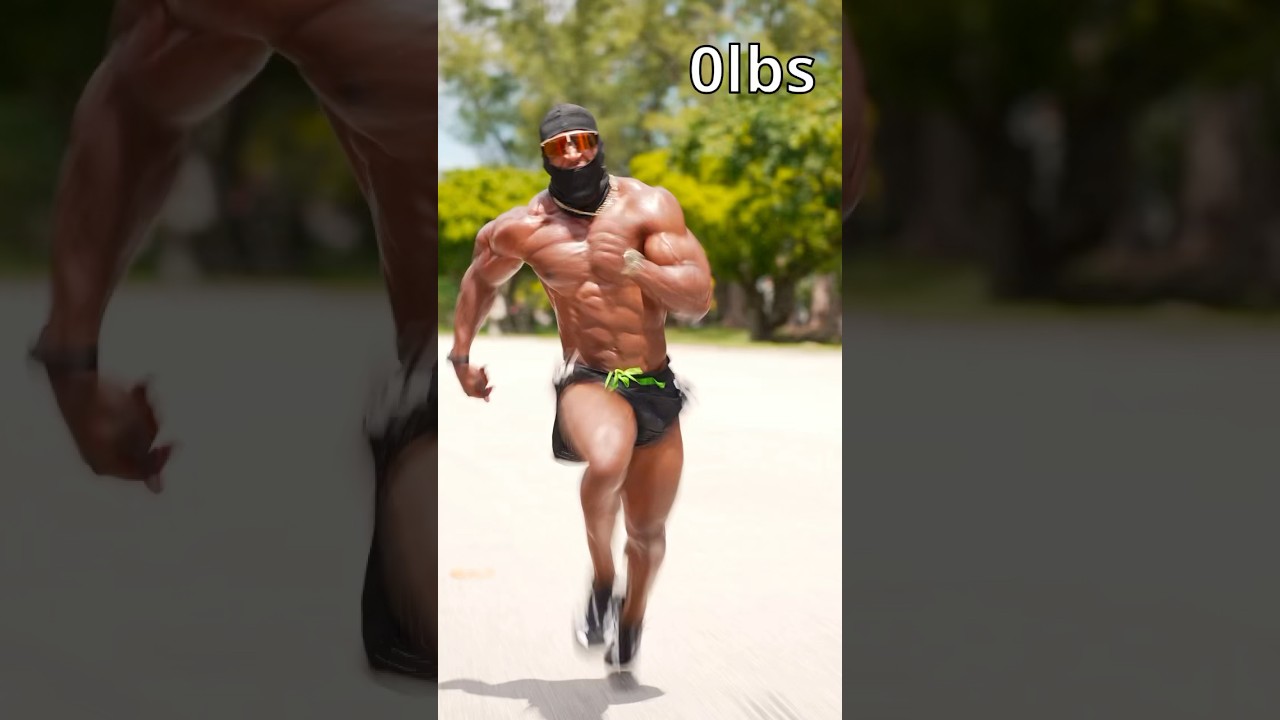 Sprinting with more and more weights challenge 🏃🏾&zwj;♂️