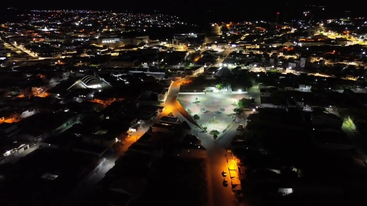 Vou noturno em #Salgueiro PE com o Drone DJI mini 3 