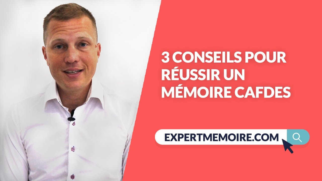 3 Conseils pour réussir un mémoire CAFDES
