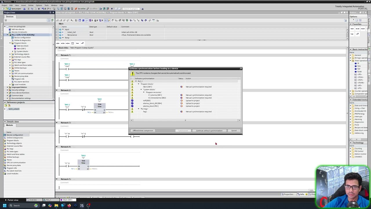 ¡Crea una Luz Intermitente en TIA Portal! Tutorial Completo con Timer
