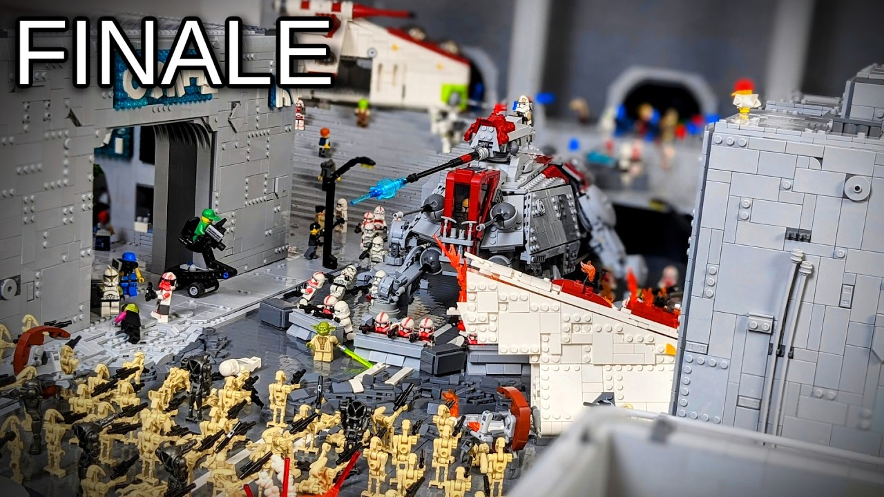 HUGE LEGO Star Wars Battle Of Coruscant Moc | Finale Walk Through!
