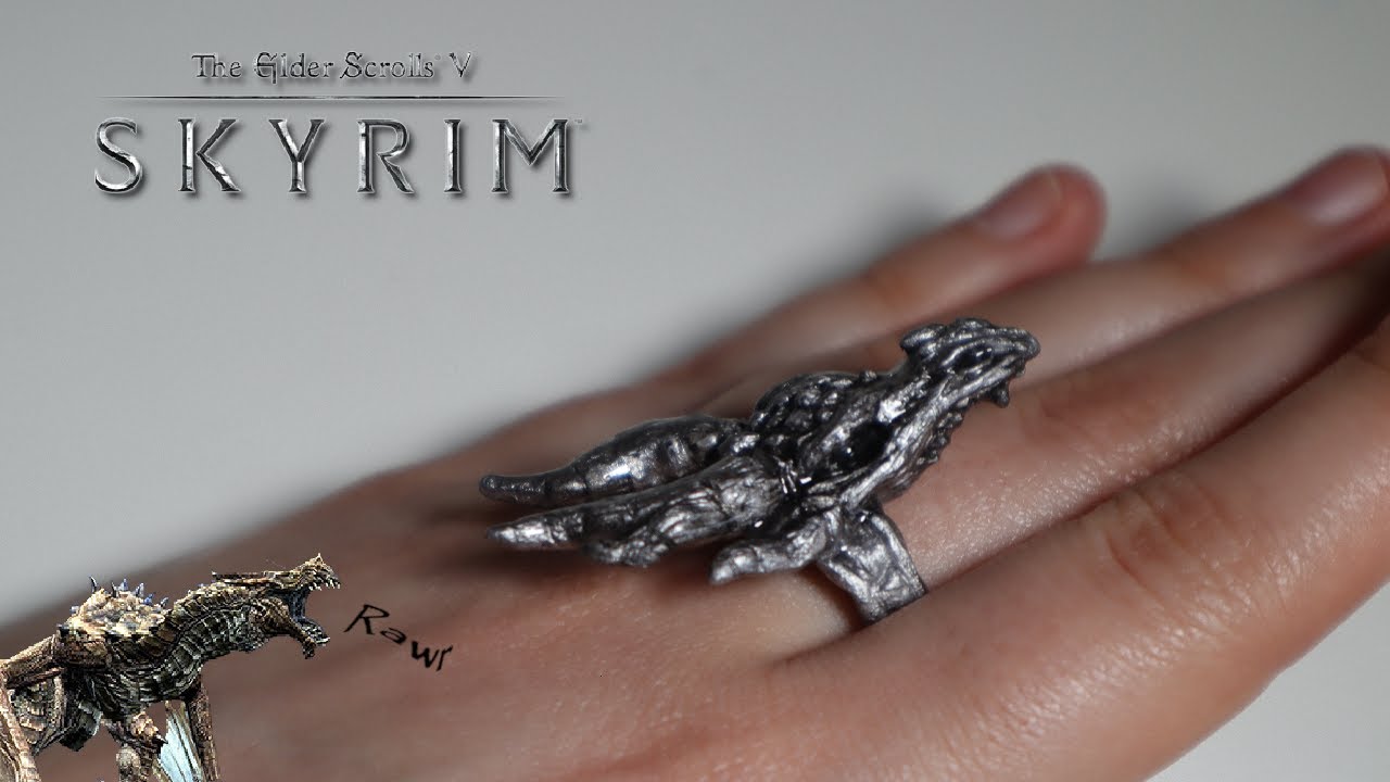 FUS RING DAH // Making a DRAGON SKULL RING inspired by The Elder Scrolls V: SKYRIM