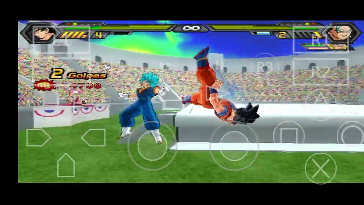 Goku Ultra instinto 🆚 Super Vegetto Blue y Super Gogeta Blue ( Budokai Tenkaichi 4 )
