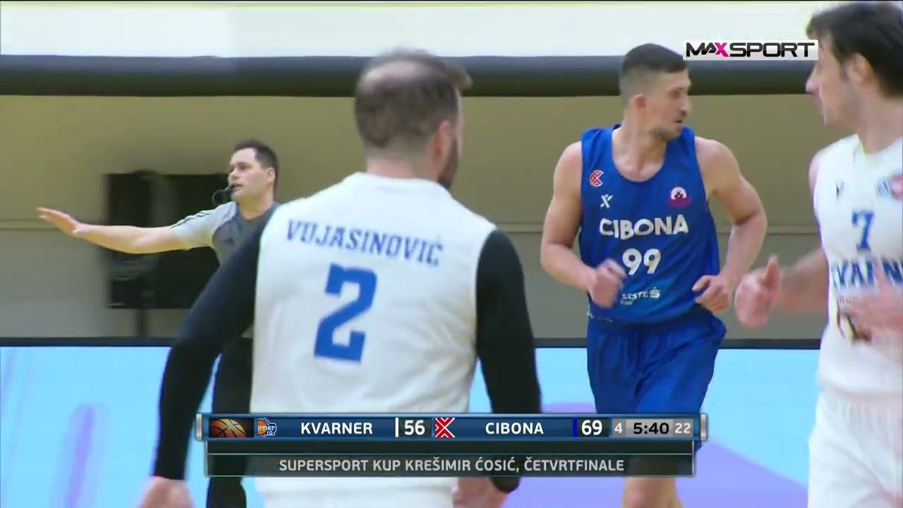 KVARNER 2010 vs CIBONA 67:82 (četvrtfinale, SuperSport Kup Krešimir Ćosić 23/24)