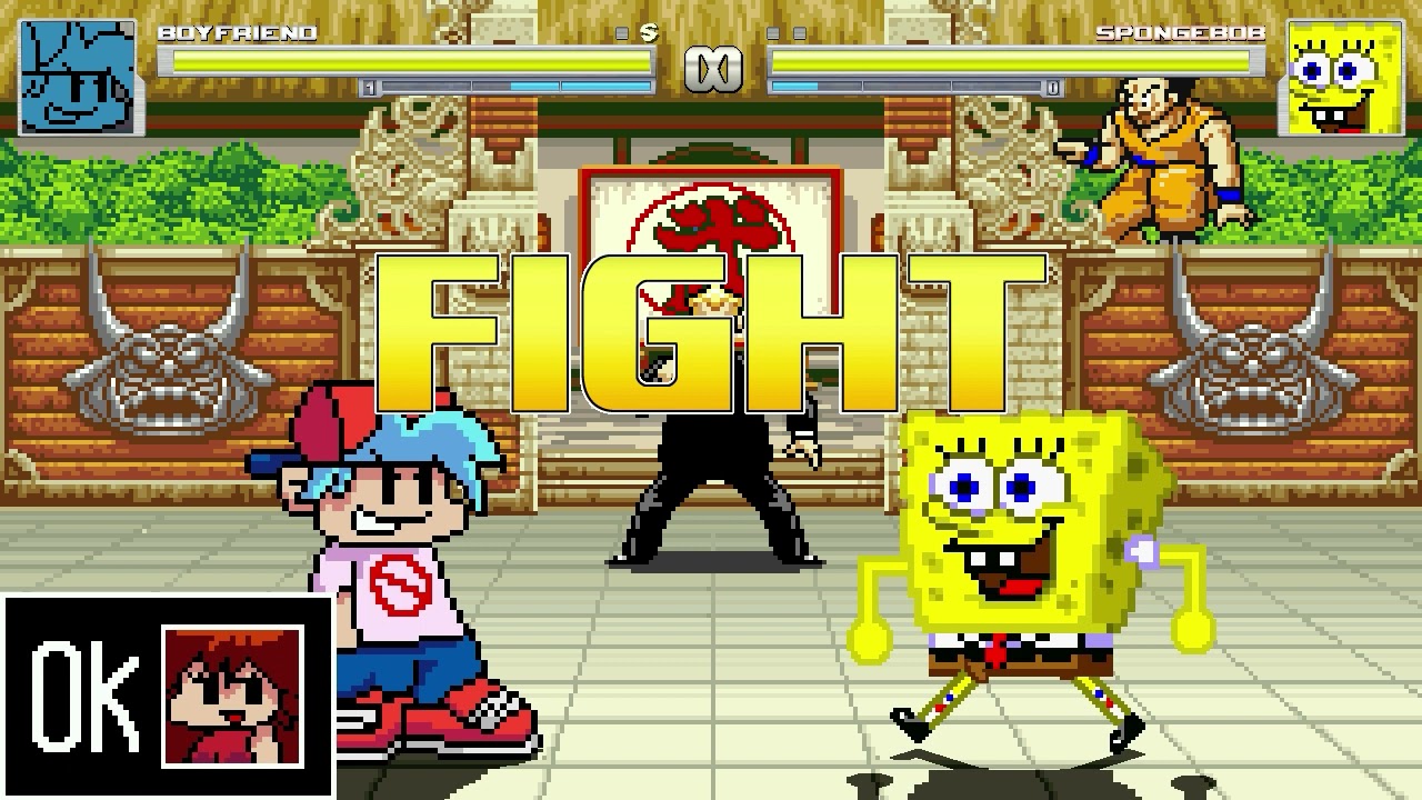 AN Mugen Request #1993: Boyfriend VS Spongebob
