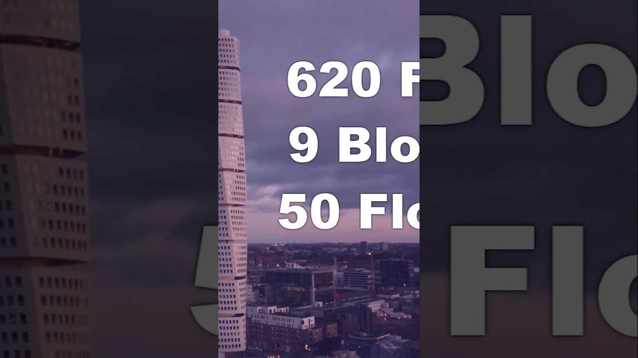 Это здание буквально вращается на 90&deg;! 🤯 | Turning Torso в Швеции 🇸🇪