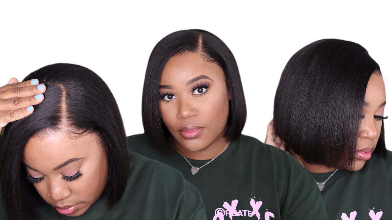 Fresh From The Salon, Relaxed Hair👀😱 | Short Bob, Ready To Wear | Myfirstwig