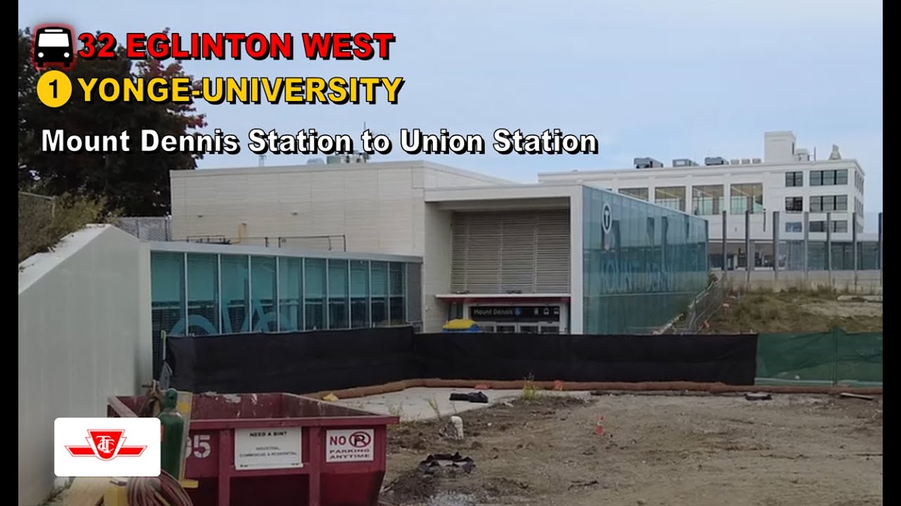 TTC POV Walk: Mount Dennis Station to Union Station Via Eglinton West Station