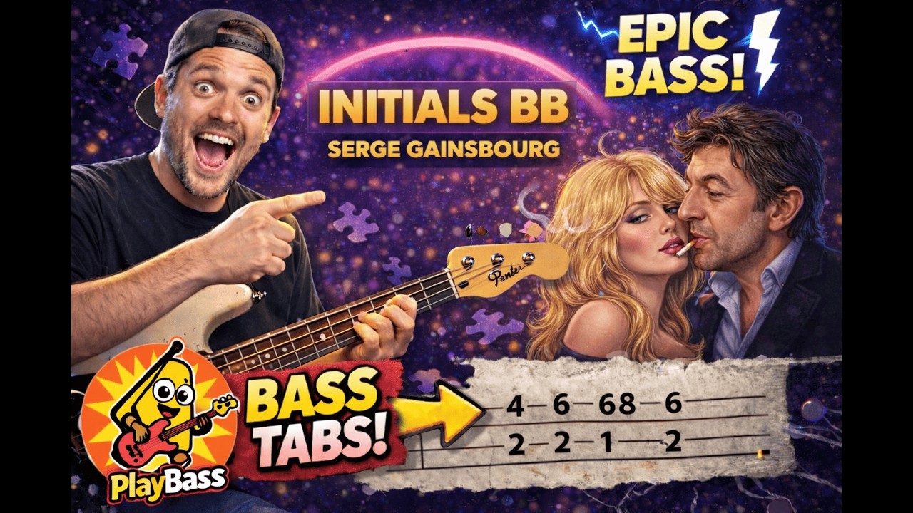Initials BB - Serge Gainsbourg (Bass Cover + Tabs)