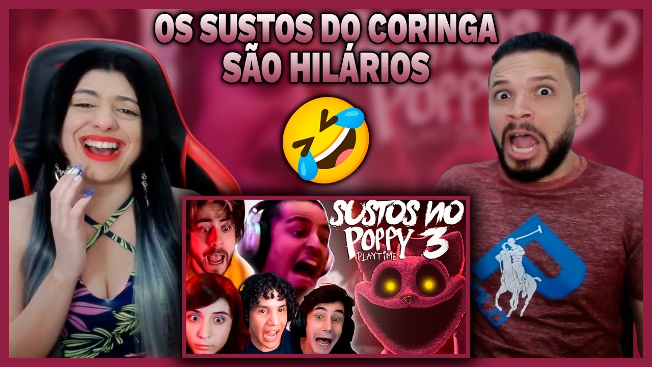 OS MAIORES SUSTOS DOS STREAMERS E YOUTUBERS JOGANDO Poppy Playtime: Chapter 3!!! | Maiquizin
