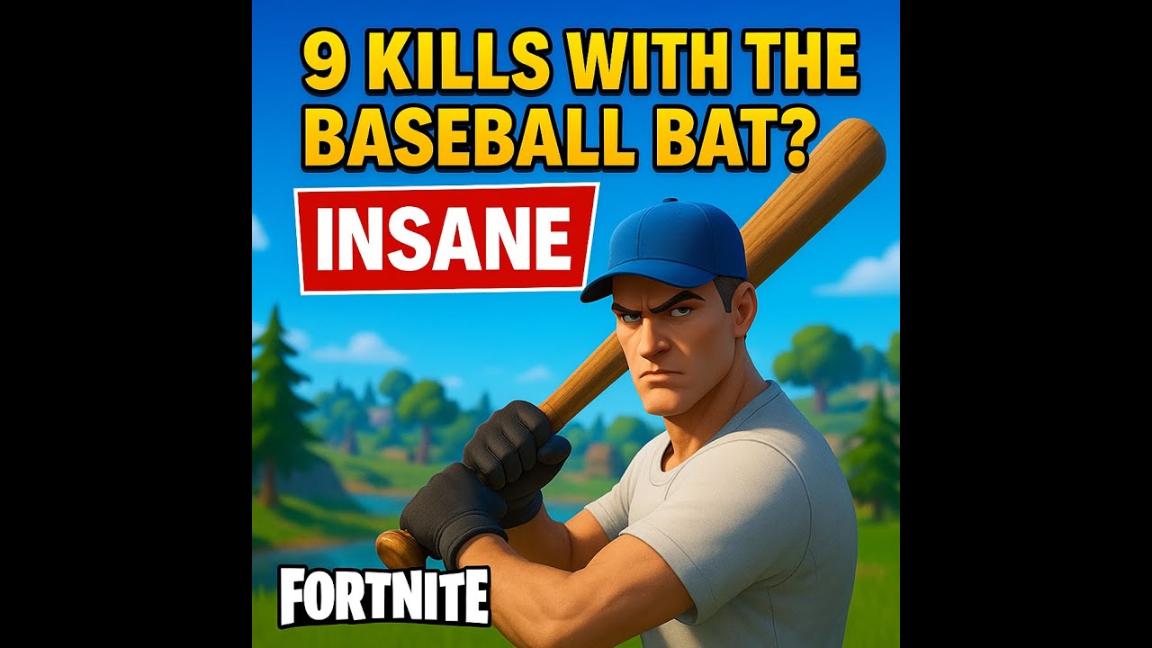 9 Kills with the Baseball Bat?! This Fortnite Match Was INSANE! 🧢💥🔥#goku #dbz
