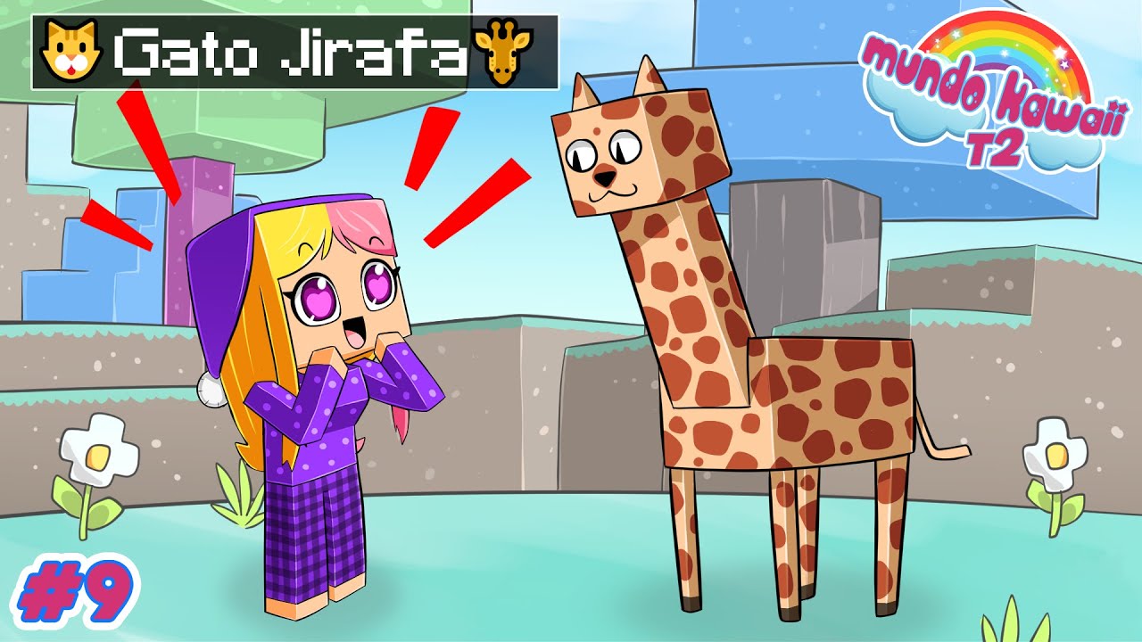El GATO JIRAFA, MEDUSA Y MAS HORRORES! *SOCORRO*😱 - MUNDO KAWAII T2 MINECRAFT - #9