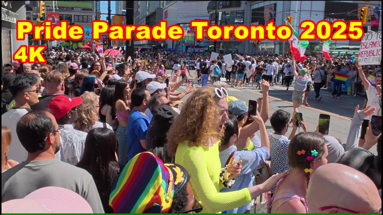 Pride Parade Toronto 2025 // Young and Dundas Toronto Big Croud. #shamshermannbti