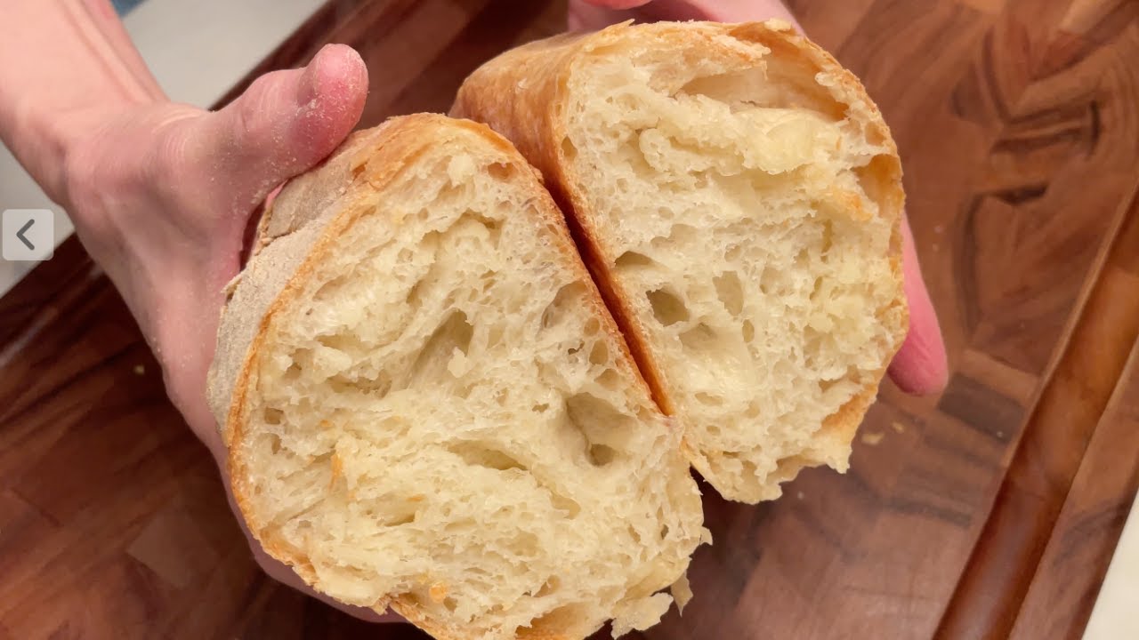 Cozy Italian Bread｜Crispy Crust, Airy Crumb｜Slow Baking at Home