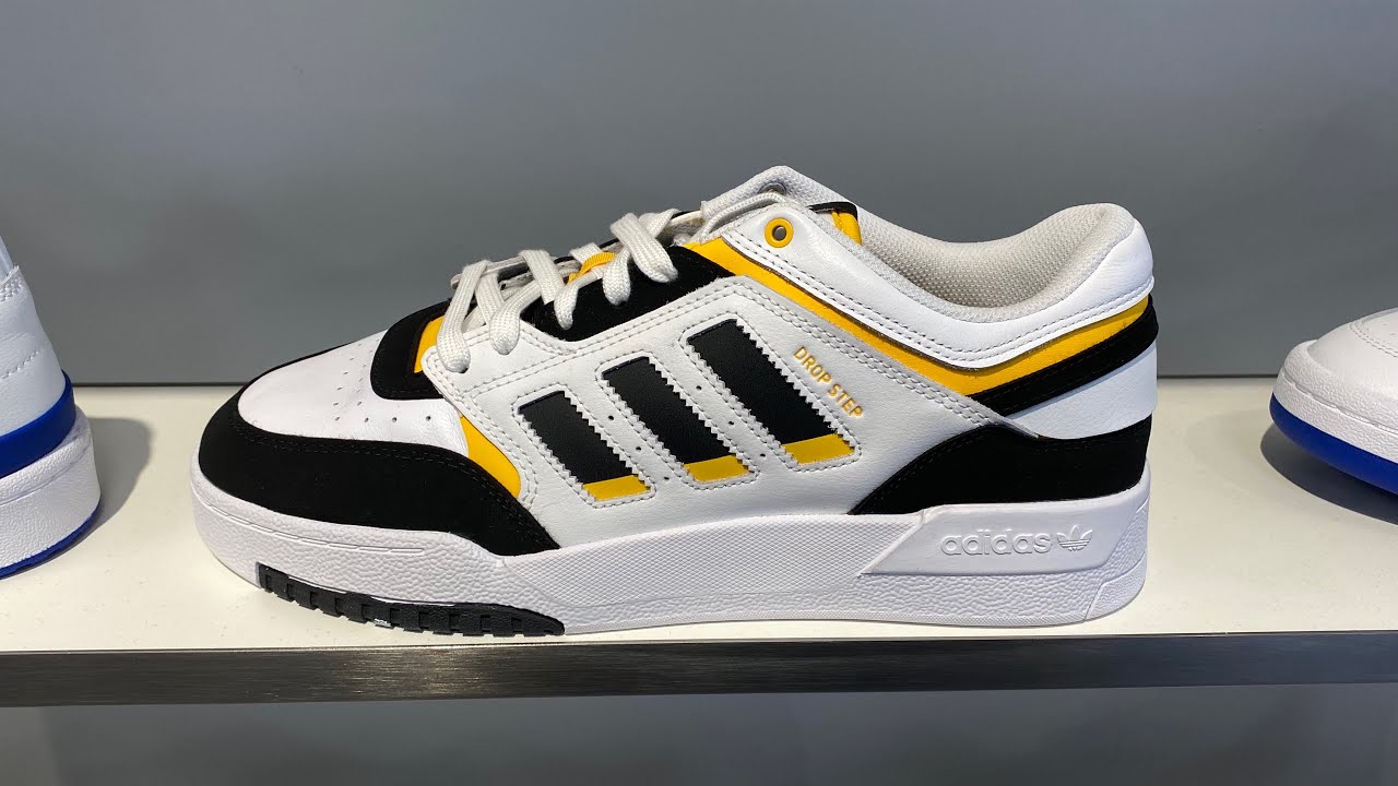 Adidas Originals Drop Step Low (Cloud White/Core Black/Active Gold) - Product Code: GW9727