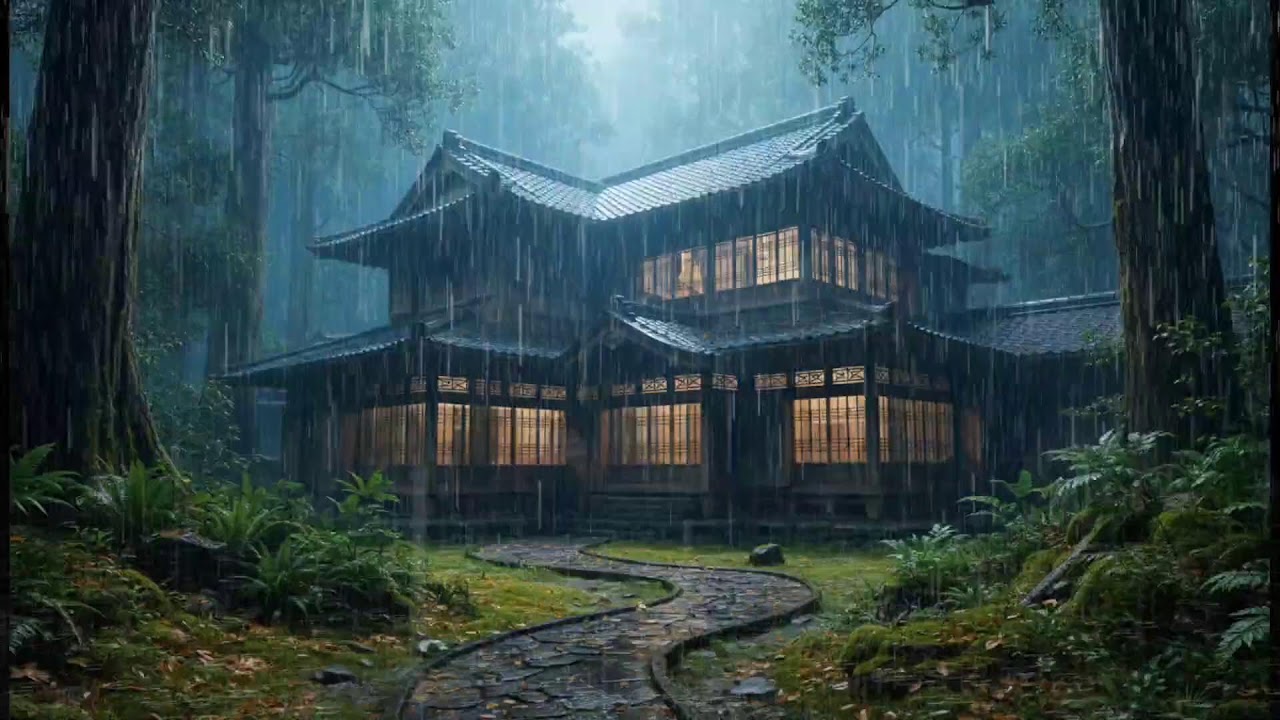 Heavy Rain Sound for Deep Sleep 🌧️ | Fall Asleep Fast, Relaxing Night Rain & Stress Relief