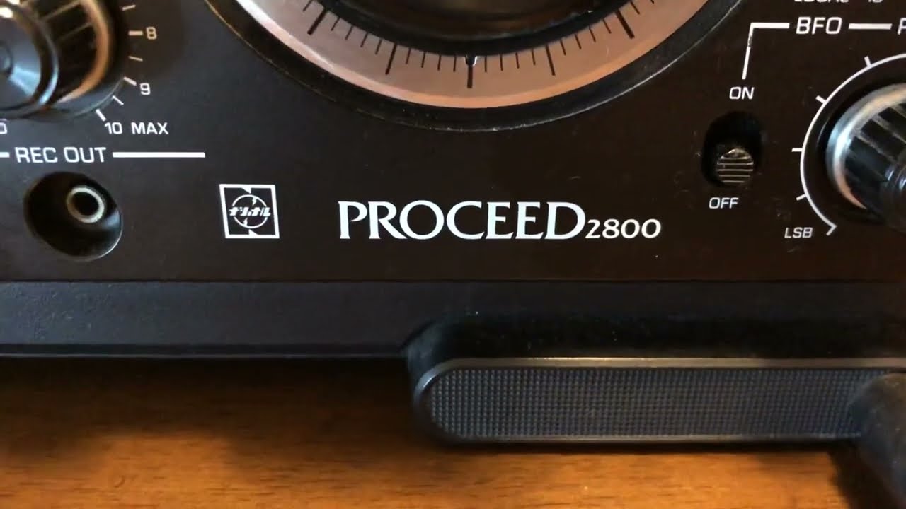 BCLラジオ　ナショナル　プロシード2800　FM・中波・短波、受信チェック（外部アンテナ使用）National Proceed2800