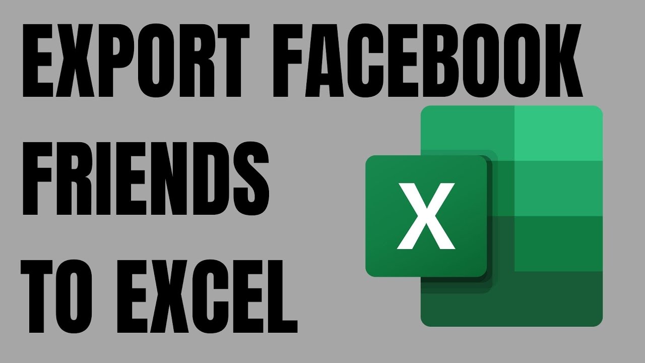 Как экспортировать друзей из Facebook в CSV или Excel