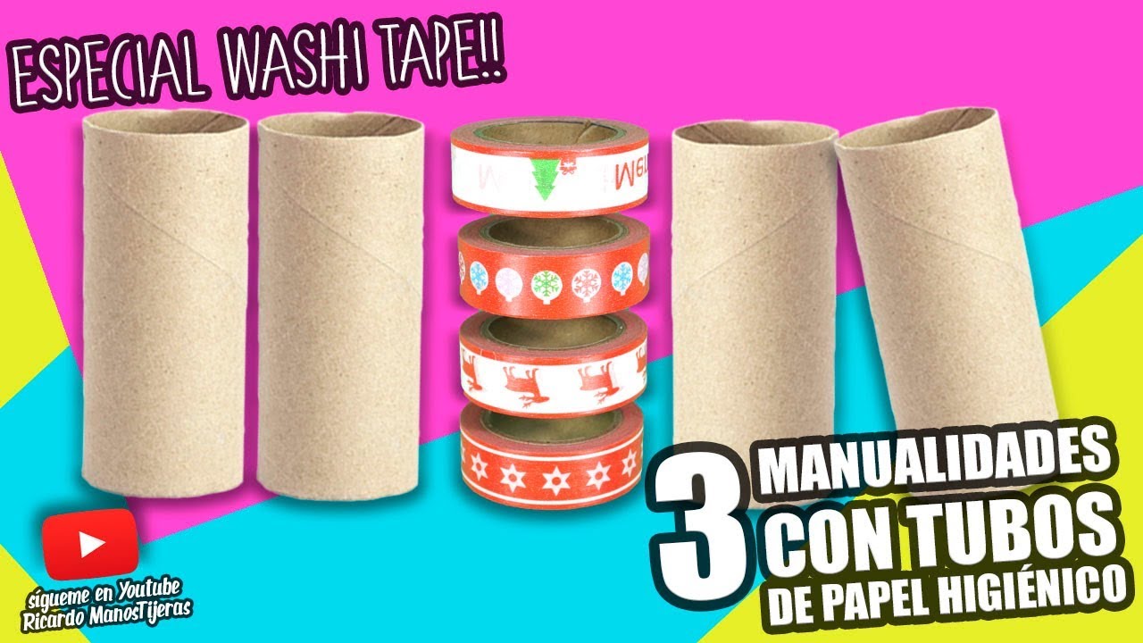 3 MANUALIDADES CON TUBOS DE PAPEL HIGIÉNICO|Manualidades Reciclaje|DIY