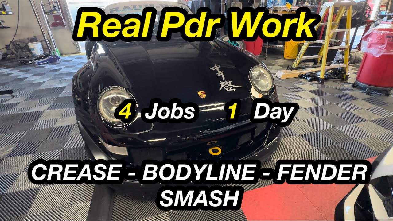 Full Day of PDR – Crease, Body Line, and Fender Smash Repairs