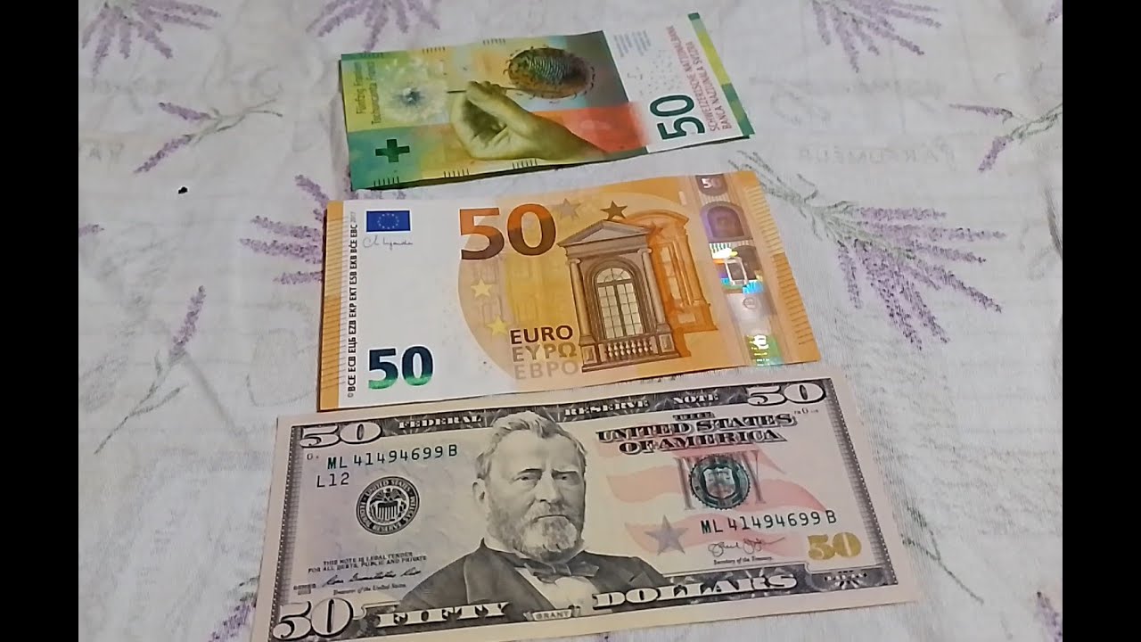 US Dollar, Swiss Franc and Euro