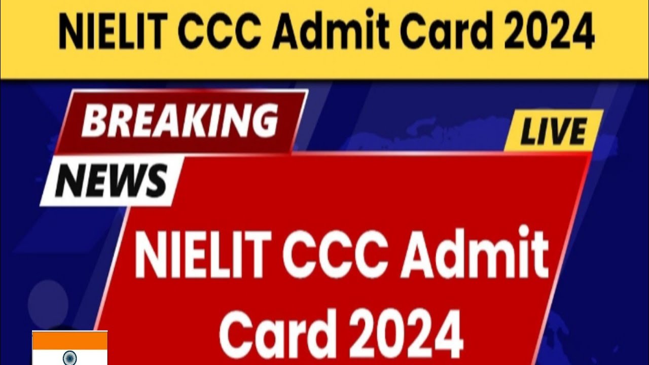 NIELIT CCC December 2024 Exam Date Released. Download The Admit Card.