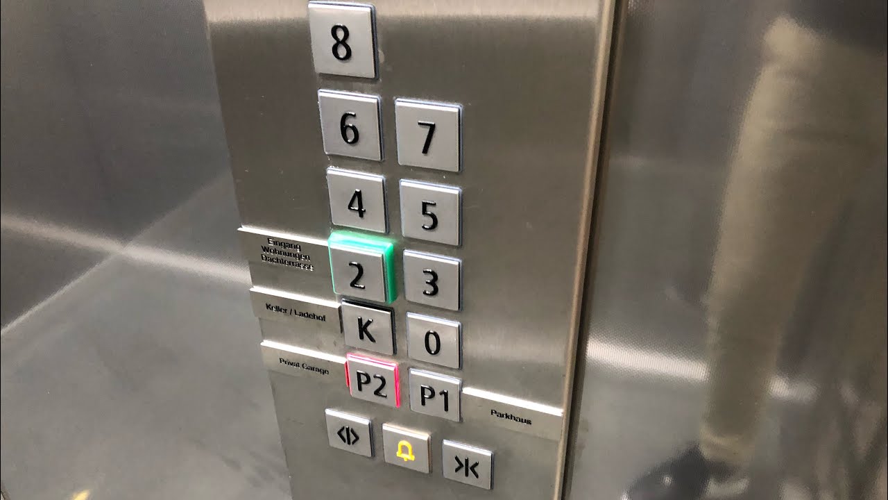 Brand new 2019 Schindler 6300 Elevator at the ship building, Ludwigsburg